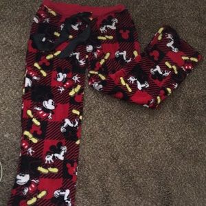 Fleece Mickey Mouse Pj Bottoms